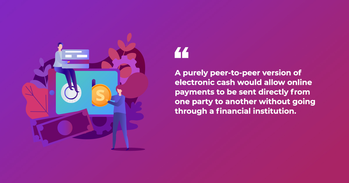 Graphic with quote about DeFi
